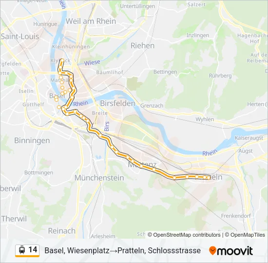 14 Light Rail Line Map