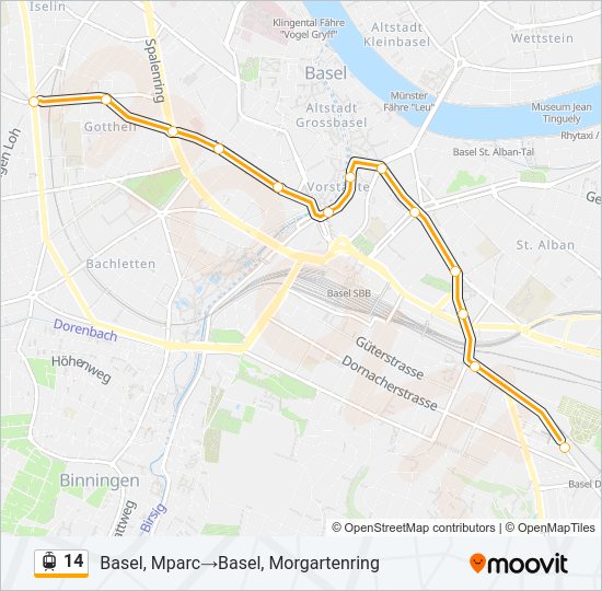 14 light rail Line Map