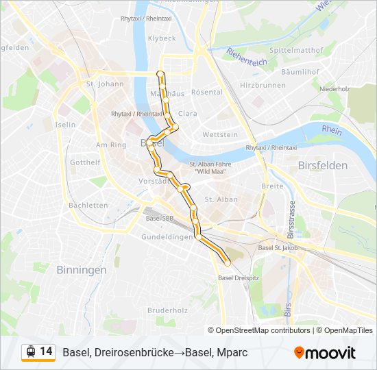 14 light rail Line Map