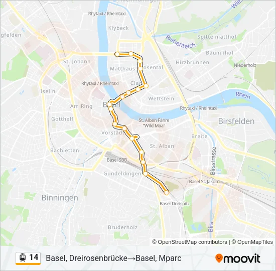 14 Light Rail Line Map