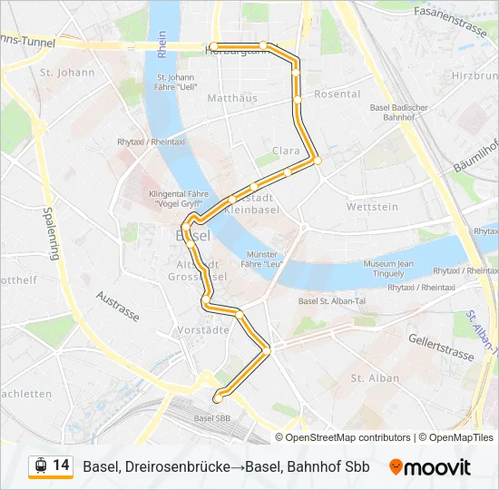 14 Light Rail Line Map