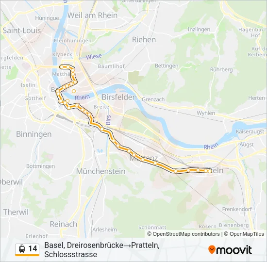 14 Light Rail Line Map
