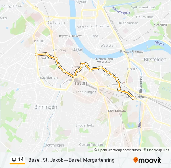 14 Light Rail Line Map