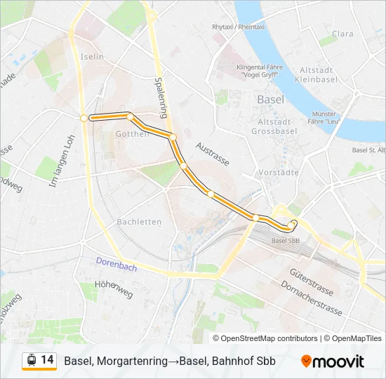 14 Light Rail Line Map