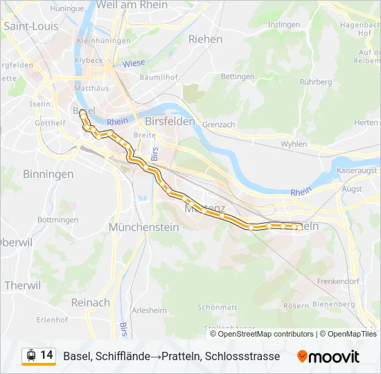 14 Light Rail Line Map