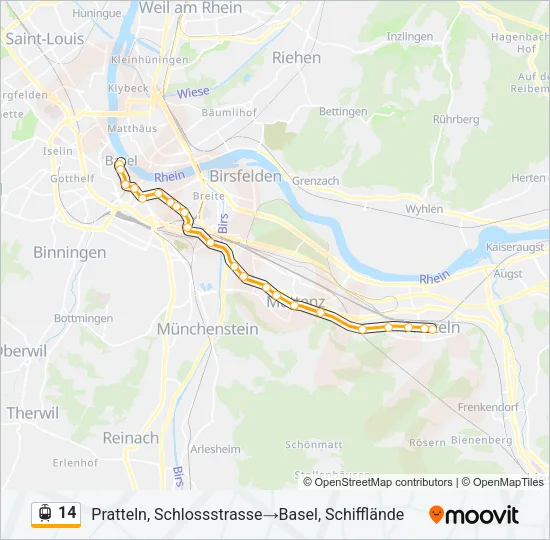 14 Light Rail Line Map