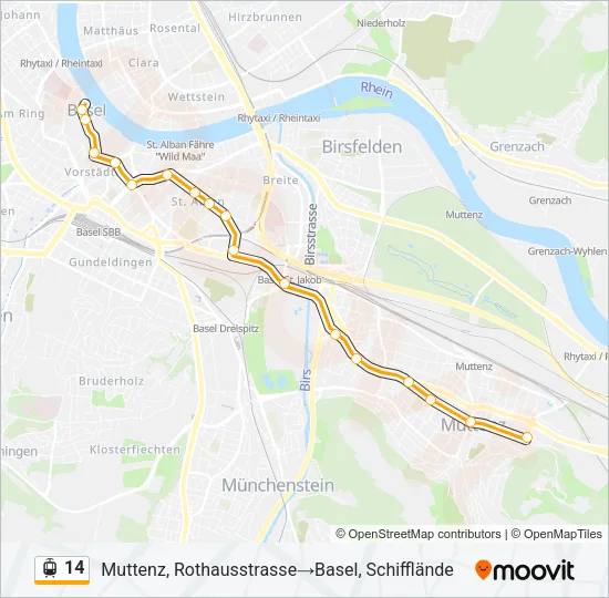 14 Light Rail Line Map