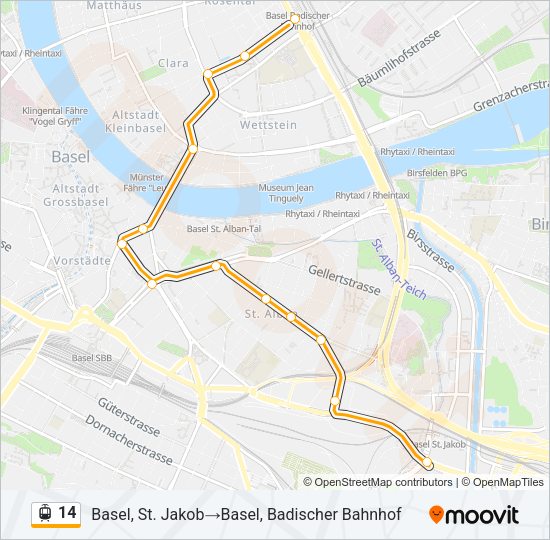 14 Light Rail Line Map