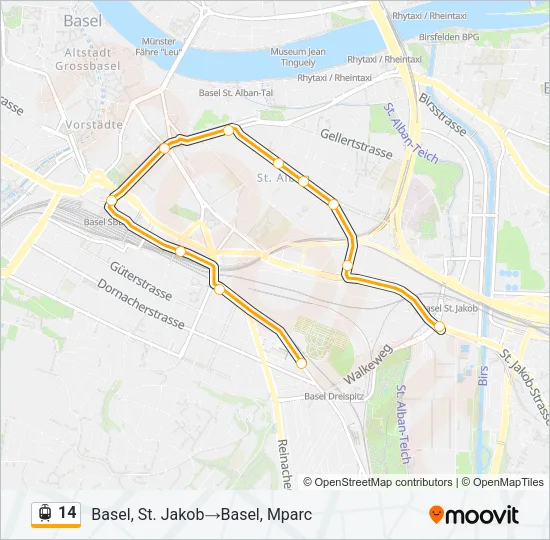 14 Light Rail Line Map