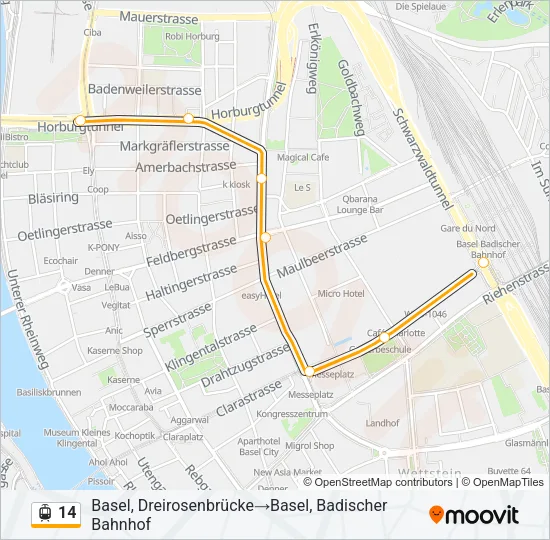14 Light Rail Line Map