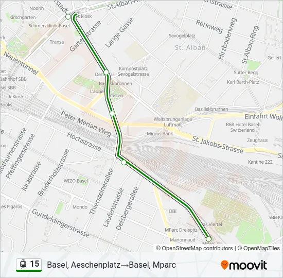 15 Light Rail Line Map