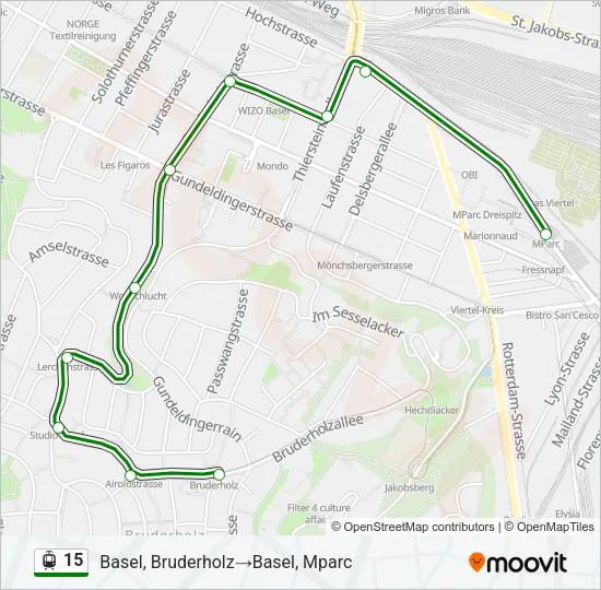 15 Light Rail Line Map