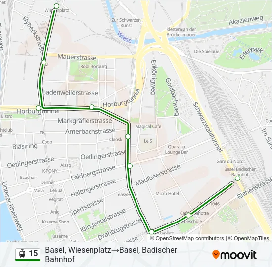 15 Light Rail Line Map
