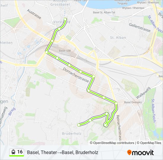 16 Light Rail Line Map