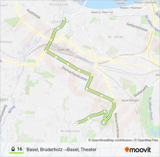 16 Light Rail Line Map