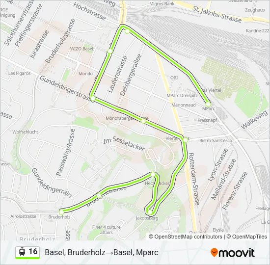 16 Light Rail Line Map