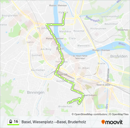 16 Light Rail Line Map