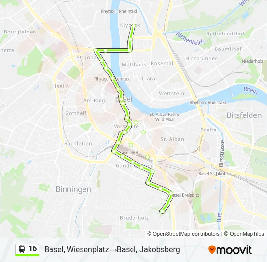 16 Light Rail Line Map