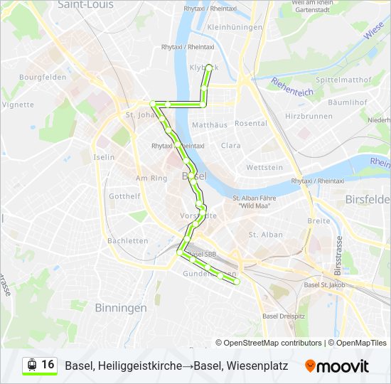 16 Light Rail Line Map