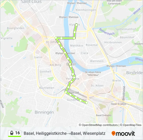 16 Light Rail Line Map