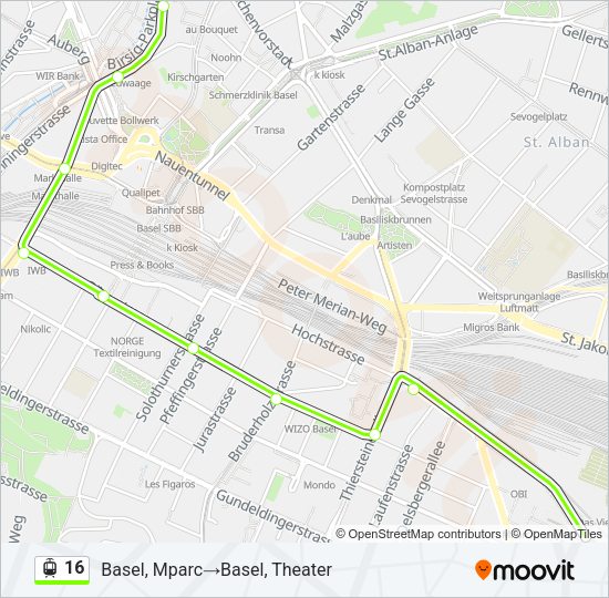 16 Light Rail Line Map