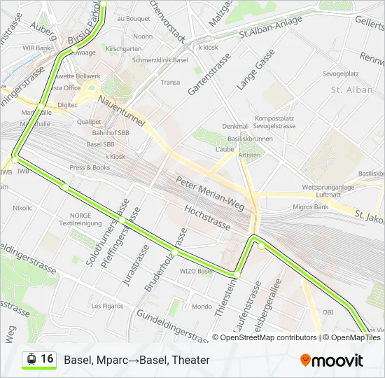 16 Light Rail Line Map