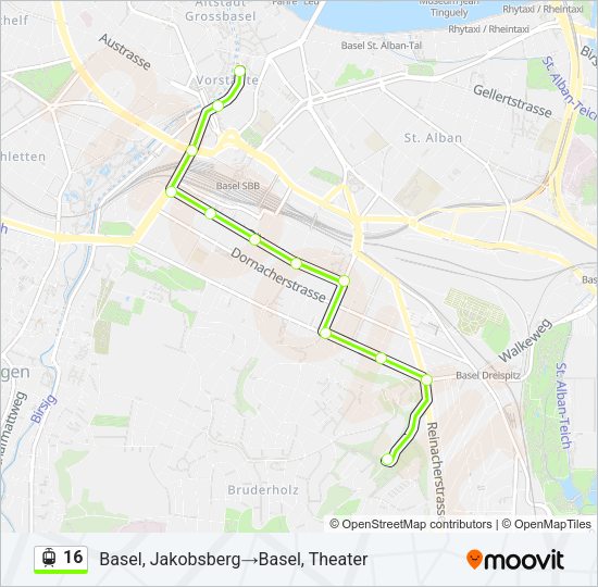 16 Light Rail Line Map