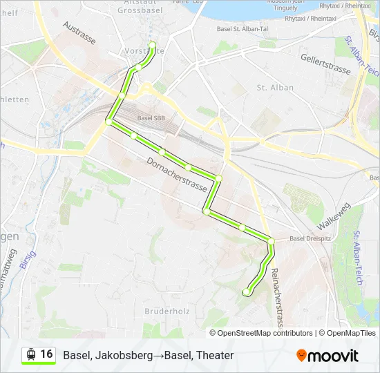 16 Light Rail Line Map