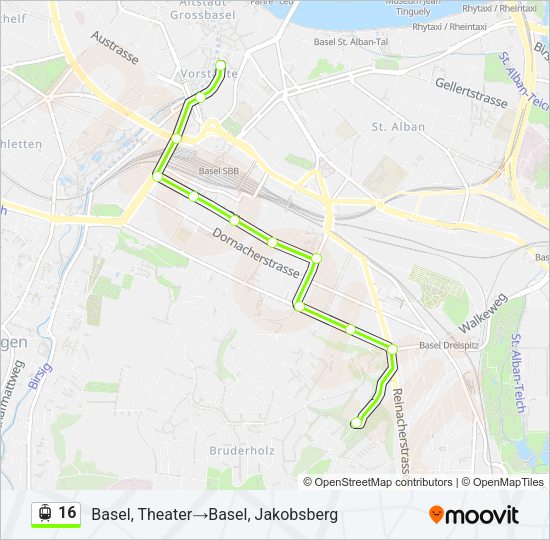 16 Light Rail Line Map