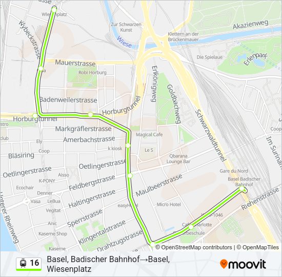 16 Light Rail Line Map