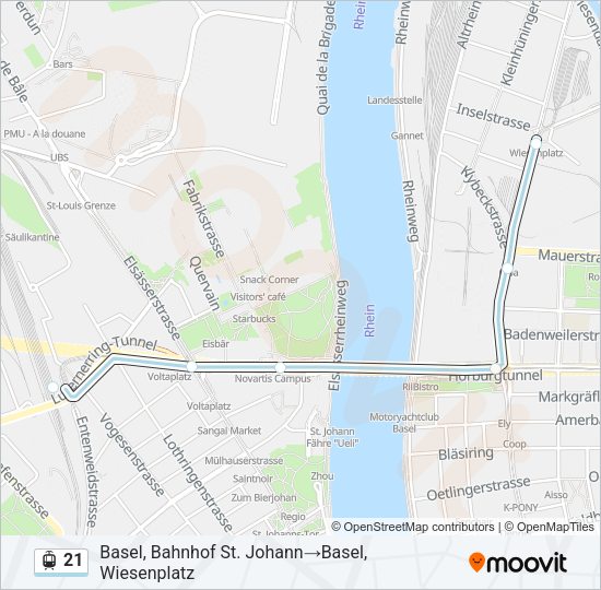 21 Light Rail Line Map