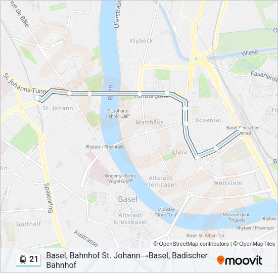 21 Light Rail Line Map