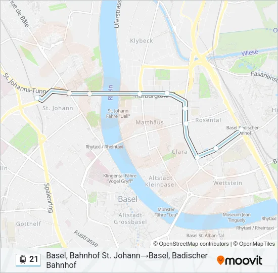 21 Light Rail Line Map