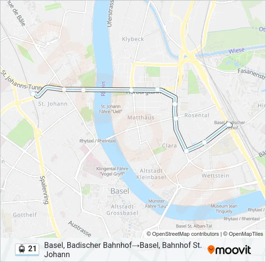21 Light Rail Line Map