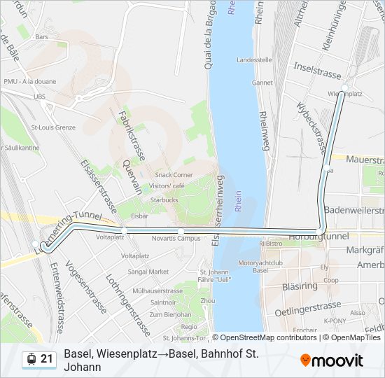 21 Light Rail Line Map
