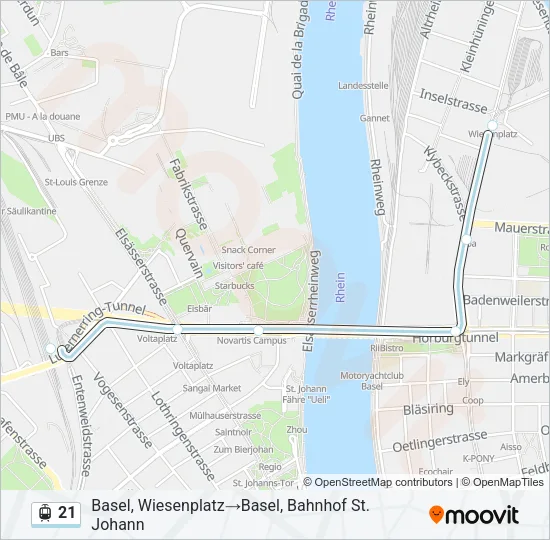 21 Light Rail Line Map