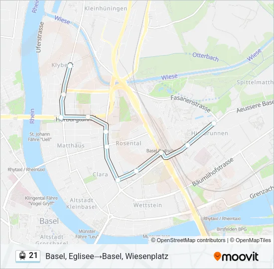 21 Light Rail Line Map