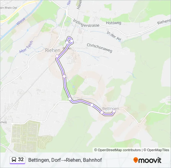 32 Bus Line Map