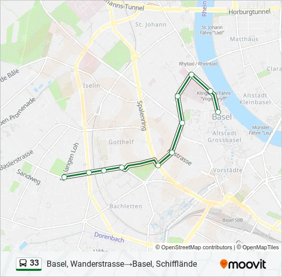 33 Bus Line Map