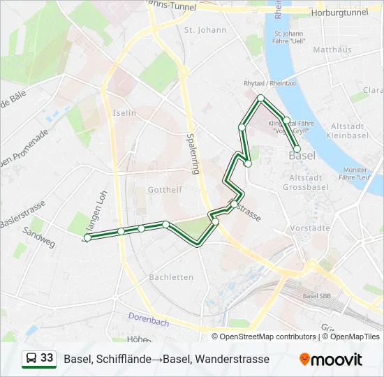 33 Bus Line Map