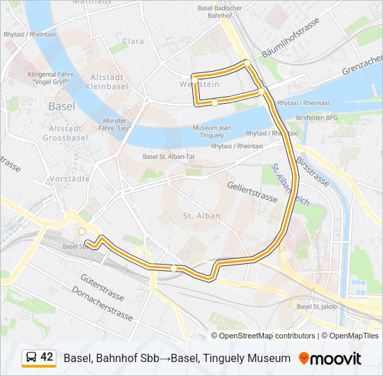 42 Bus Line Map
