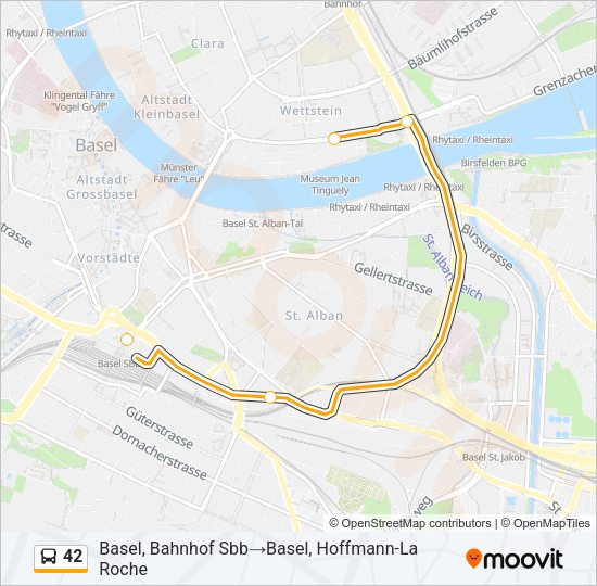 42 Bus Line Map