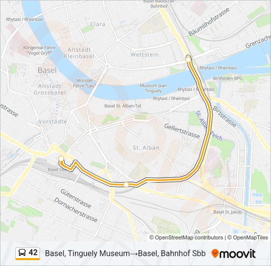 42 Bus Line Map
