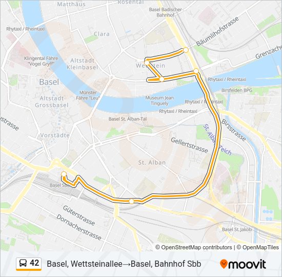 42 Bus Line Map