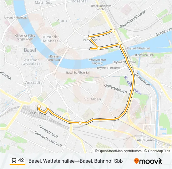 42 Bus Line Map