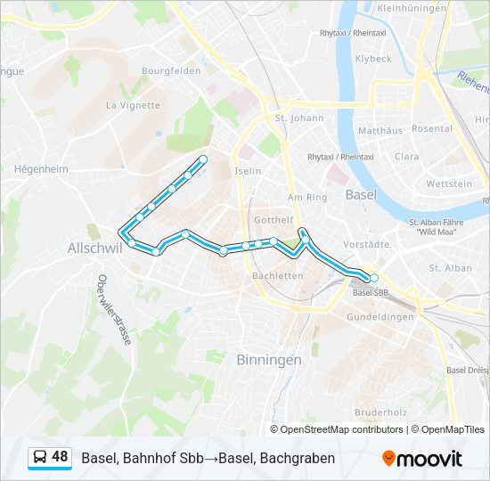 48 Bus Line Map