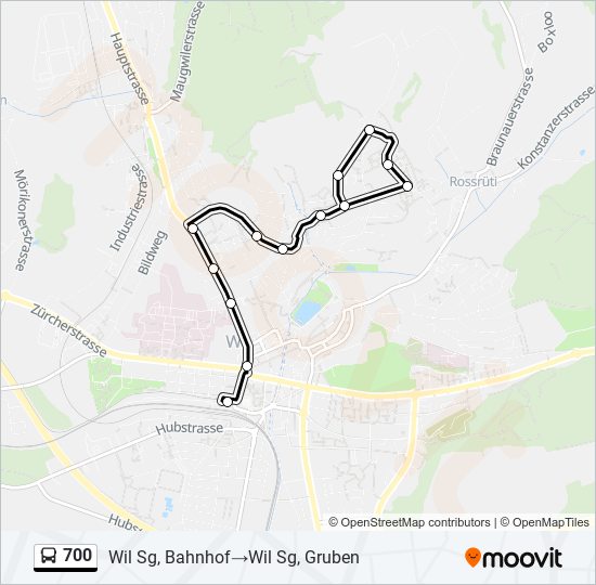 700 Bus Line Map