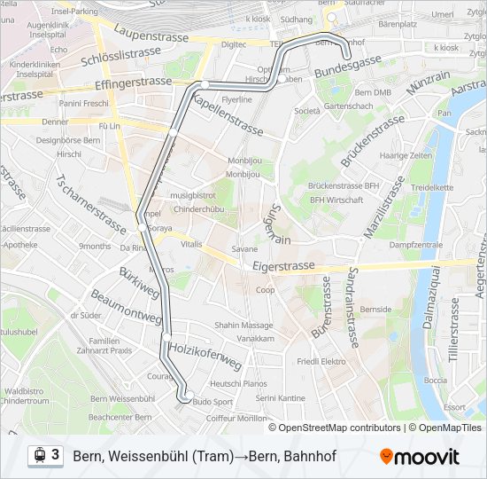 3 Light Rail Line Map