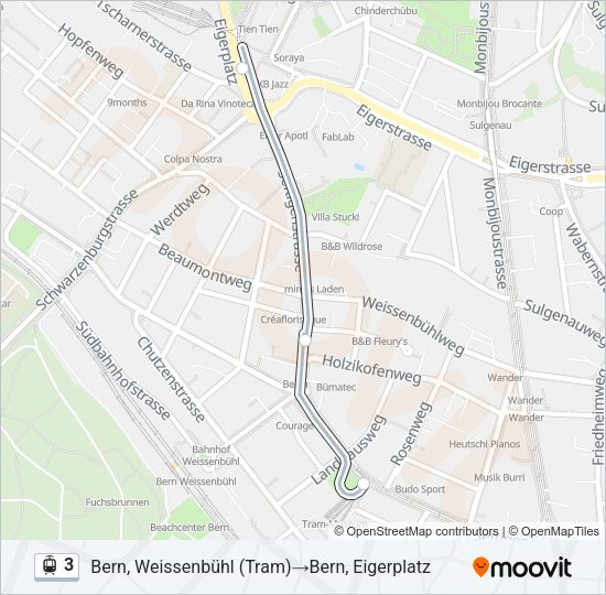 3 Light Rail Line Map