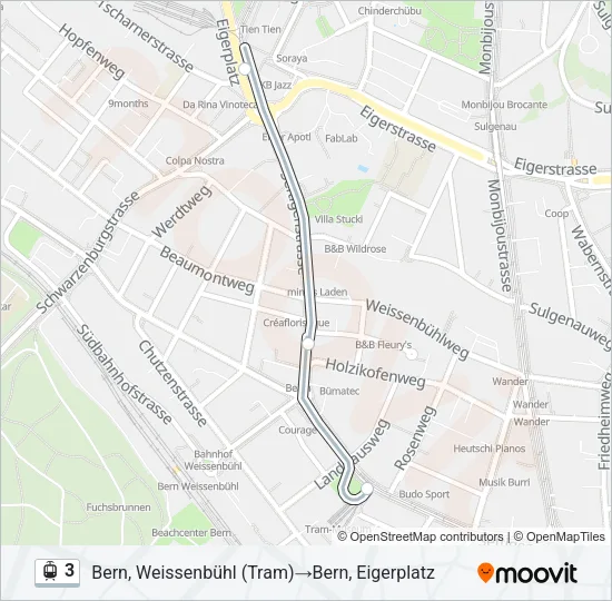 3 Light Rail Line Map